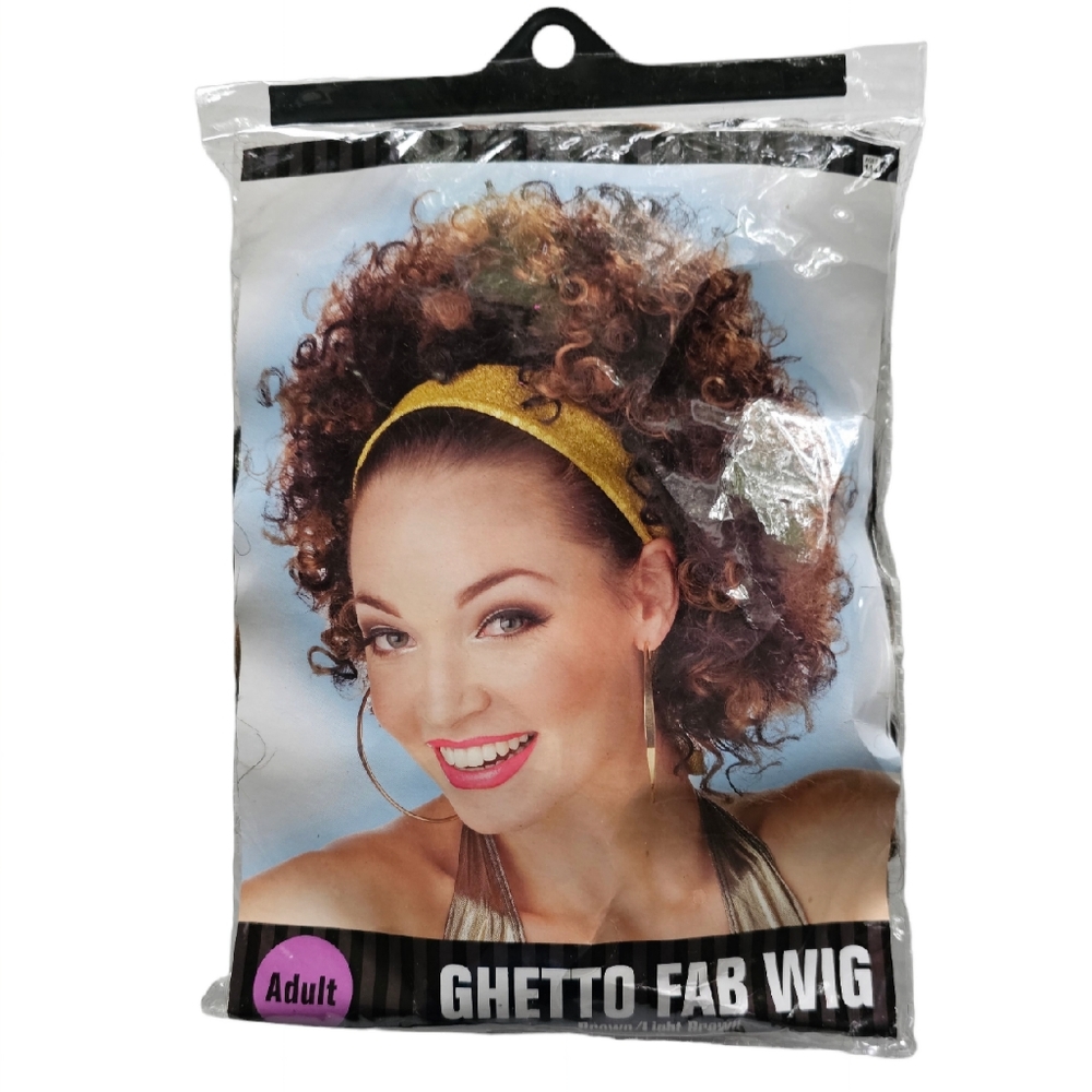 Foxy Lady California Costume with Wig and Disco Earrings 1970s-inspired - Picture 10 of 16